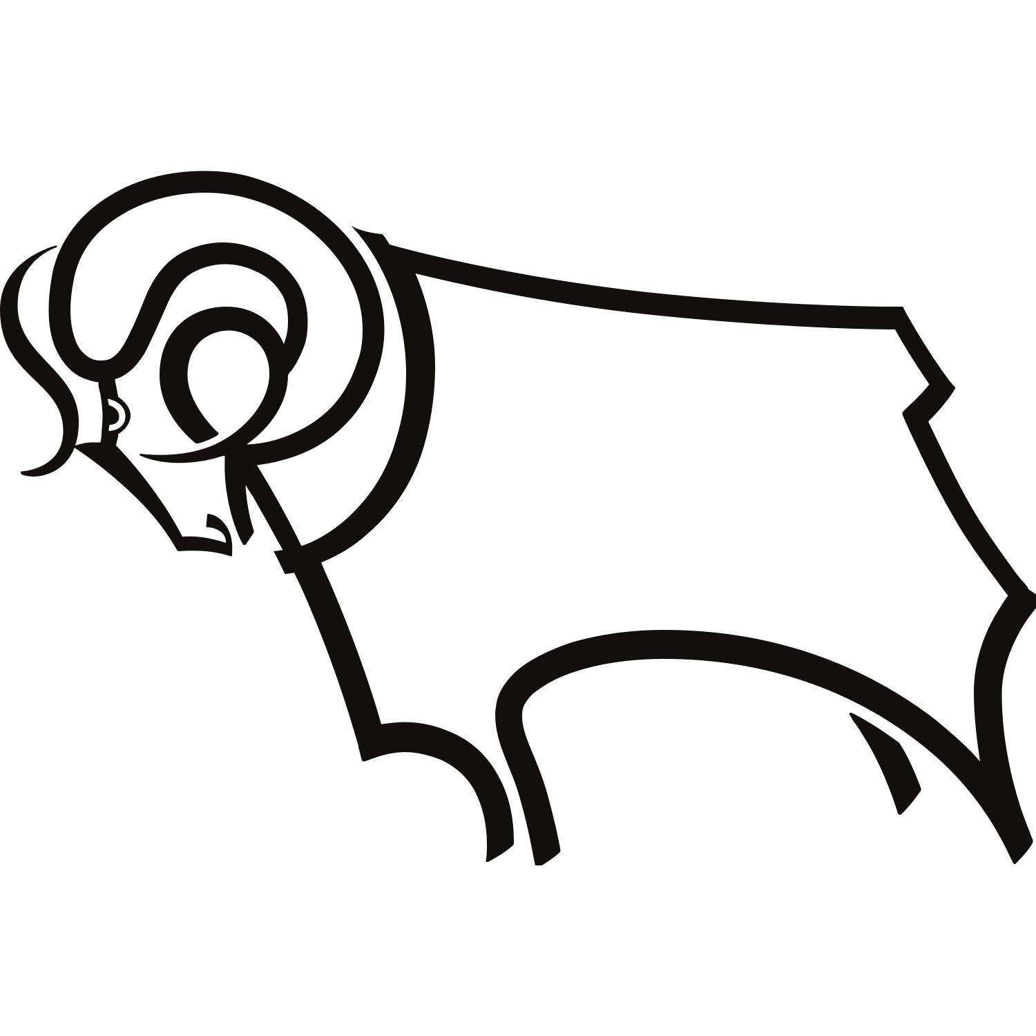 Derby County logo â transparent PNG