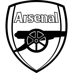 Arsenal black monochrome logo