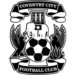 Coventry City black monochrome logo