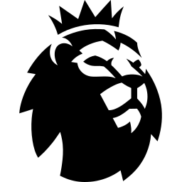 English Premier League black monochrome logo