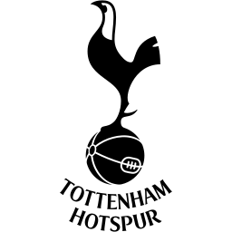 Tottenham black monochrome logo