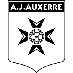 Auxerre black monochrome logo