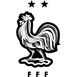 France National Team black monochrome logo
