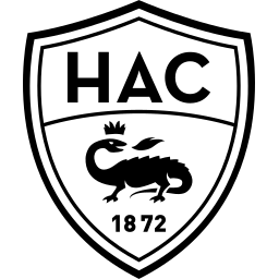 Le Havre AC black monochrome logo