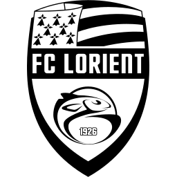 Lorient FC black monochrome logo