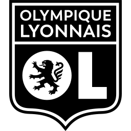 Olympique Lyonnais black monochrome logo