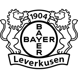 Bayer Leverkusen black monochrome logo