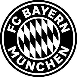 Bayern Munich black monochrome logo
