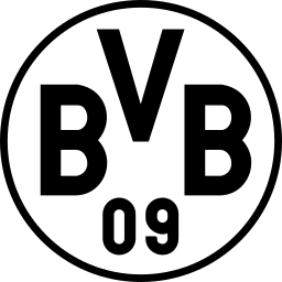 Borussia Dortmund black monochrome logo