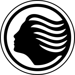 Atalanta black monochrome logo