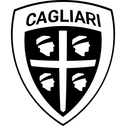 Cagliari black monochrome logo