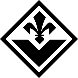 Fiorentina black monochrome logo