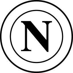 Napoli black monochrome logo