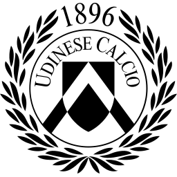 Udinese black monochrome logo