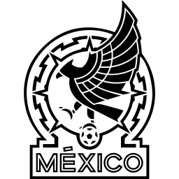 Mexico National Team black monochrome logo