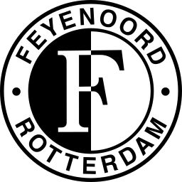 Feyenoord black monochrome logo
