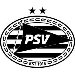 PSV Eindhoven black monochrome logo