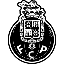 FC Porto black monochrome logo
