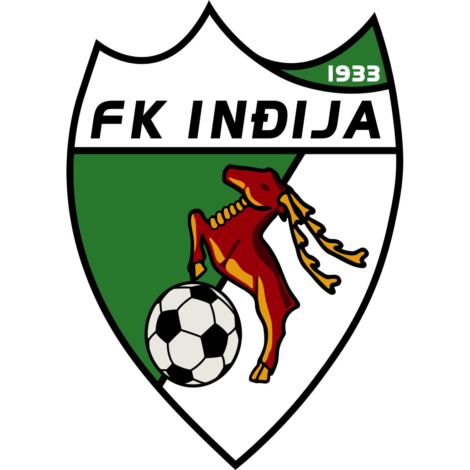 FK Inđija logo – transparent PNG