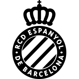 Espanyol black monochrome logo