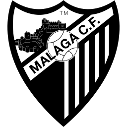 Málaga black monochrome logo