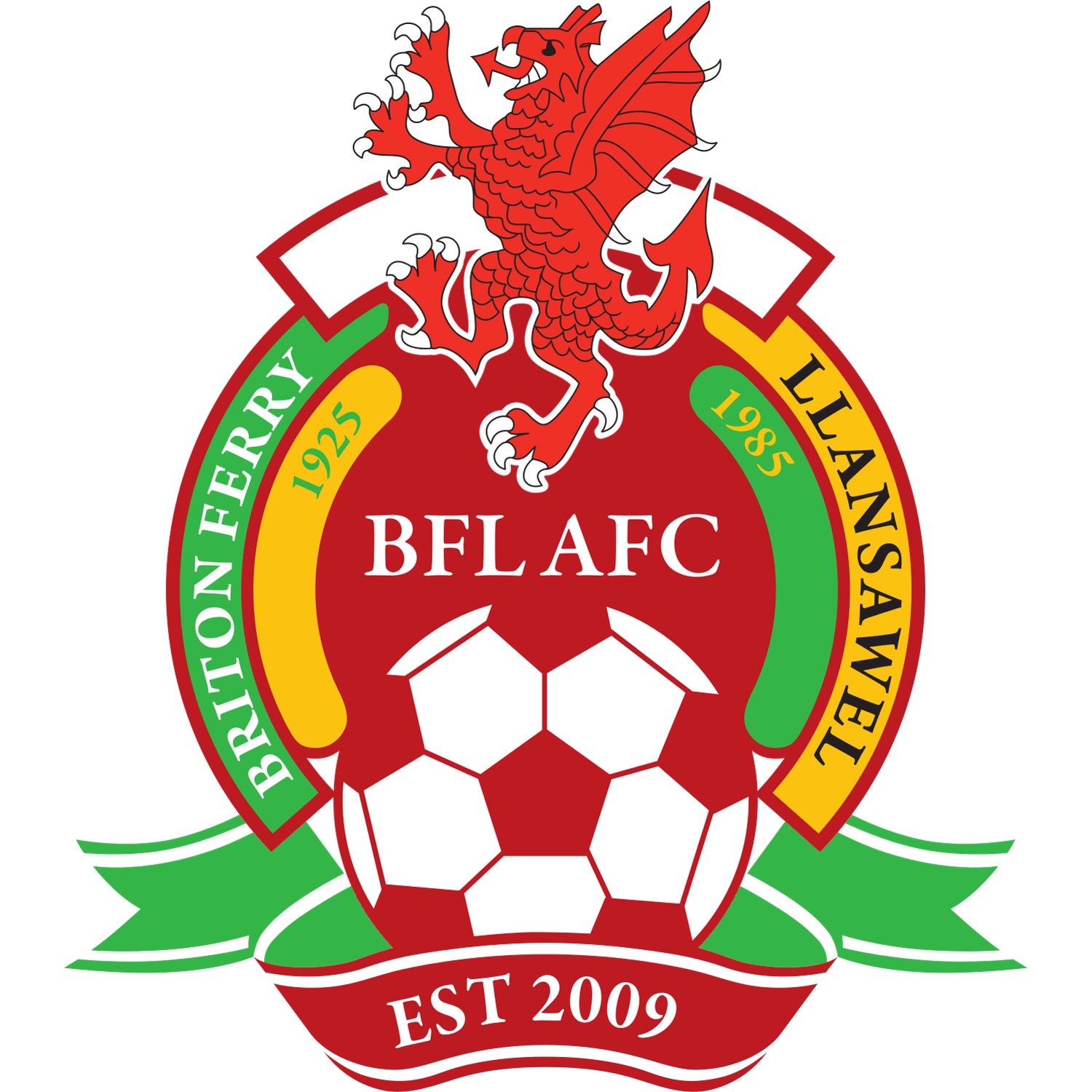 Briton Ferry Llansawel logo â transparent PNG