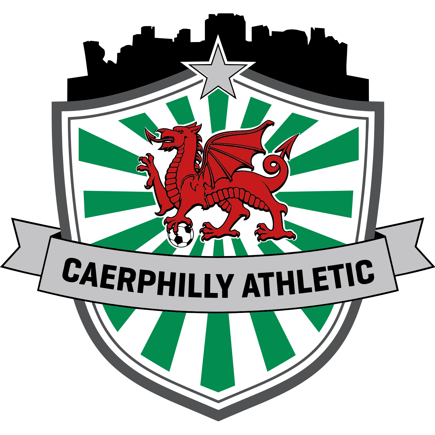 Caerphilly Athletic logo – transparent PNG