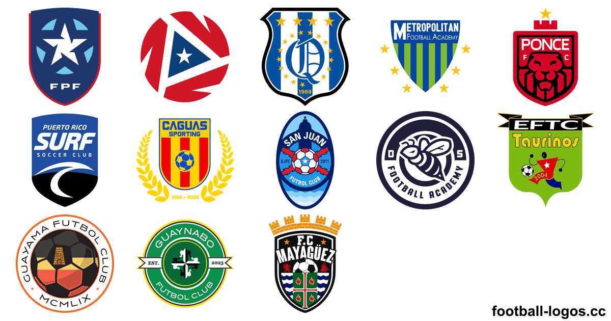 Puerto Rico Rythm Logo Puerto Rican Football Logos PNG, SVG – Teams & Competitions